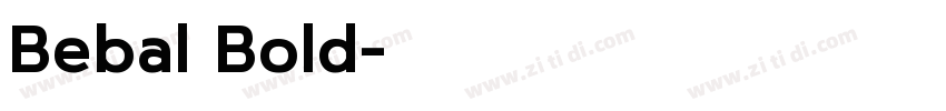 Bebal Bold字体转换
